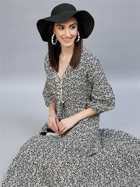 Seashell Cotton Printed Panel Dress – Delan