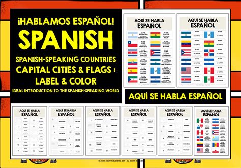 Spanish Speaking Countries Capitals And Flags Simply Explained: