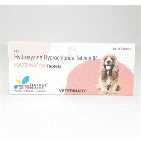 Hatvet Hatzine 25 Hydroxyzine Hydrochloride 25mg Tablets