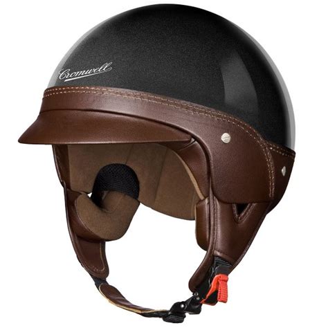 Casco Jet Moto Cromwell - Omologato DOT/ECE, Leggero In ABS, Fodera Lavabile, Per Scooter, Chopper, Uomo E Donna