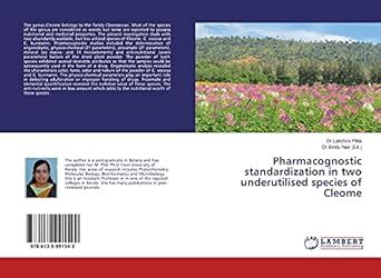 Pharmacognostic standardization in two underutilised species of Cleome ...