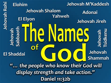 Other Names For God