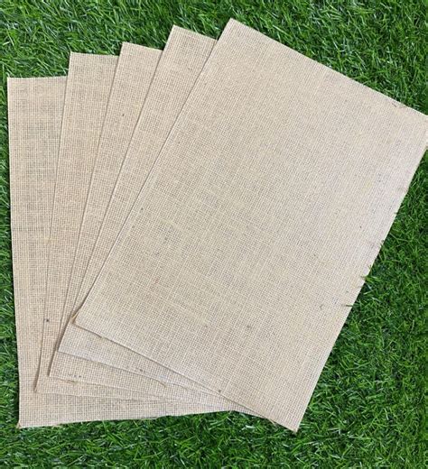 A4 Jute Sheet – 5 sheets | Crafteriaa
