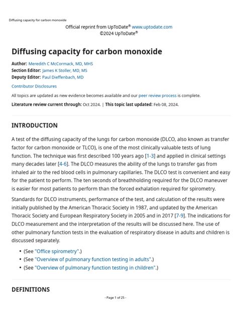 Image result for Pulmonary Diffusing Capacity