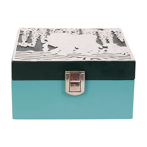 Silver Plated Shiv Parvati Box | 5x5 Brass Décor & Gift Box by Siansh ...