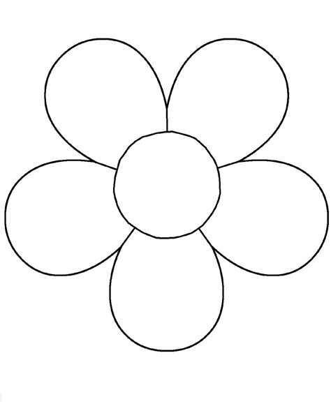 Free Printable Flower Petal Template Pattern
