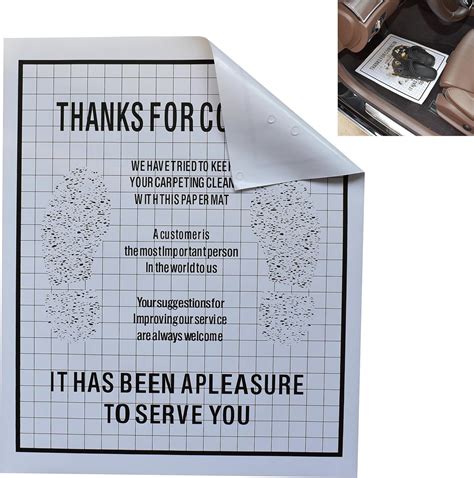 Amazon.com: White Car Paper Floor Mats : 50 Pcs Disposable Floor Cars ...