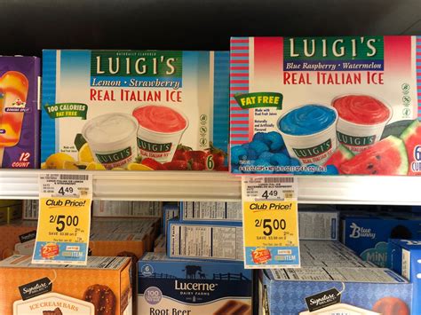 Luigi's Italian Ice Coupon, Pay $1.50 - Super Safeway