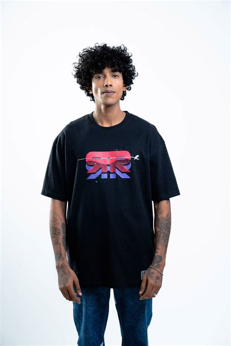 Buy Raftaar Killer Instinct Black Boxy Fit Tshirt Online. – Urban Monkey®