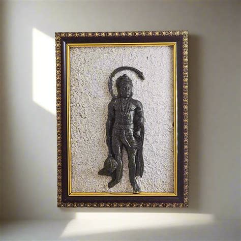 Soulwise Lord Hanuman Pyrite & Selenite Healing Frame Attract Positive