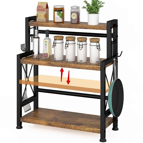Buy AKTOP 3-Tier Spice Rack Storage Shelves - Standing Kitchen Counter ...