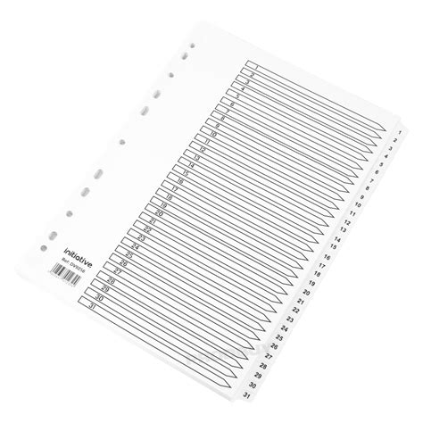 5 X A4 Strong Numbered 1 31 Ring Binder File | Desertcart INDIA