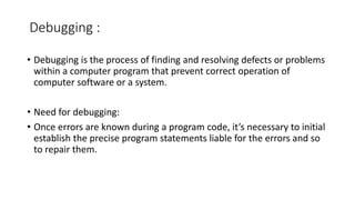 Image result for Definition of Debugging
