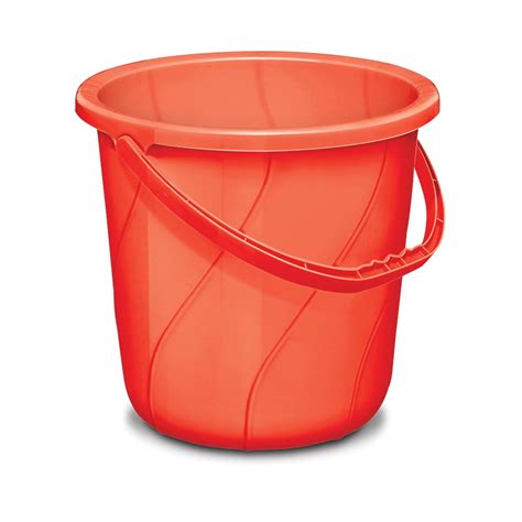 Milton Solid Orbit Plastic Bucket with Handle, 18 litres, Red | Home ...