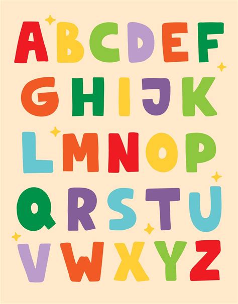 ABC Word Art Printables for Kids