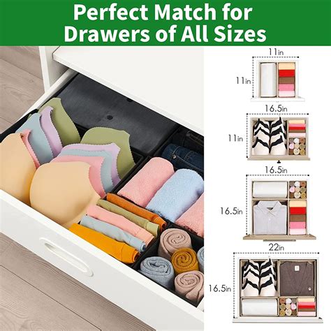 Foldable Cloth Storage Box Drawer Organizer Containers Set of 8 – House ...