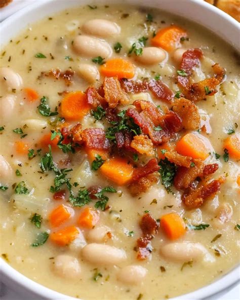 White Bean Soup Recipe - Yumyy