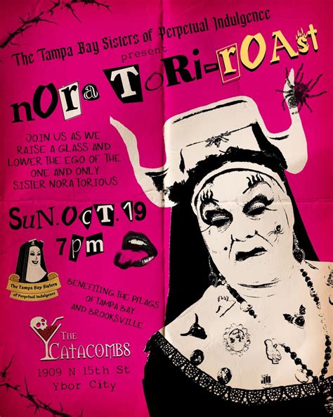 The Nora Tori-Roast! A PFLAG Fundraiser, The Catacombs, Tampa, 19 ...