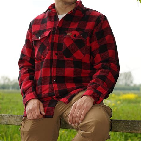Longhorn Lumberjack Flannel shirt - Red/Black - Flannel Shirts Men ...