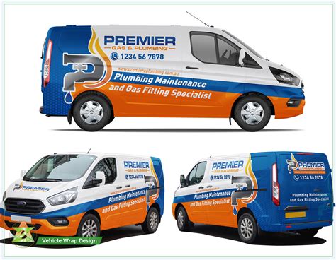 Elegant, Playful, Plumbing Car Wrap Design for Premier Gas & Plumbing by Azhoeck | Design #21542483