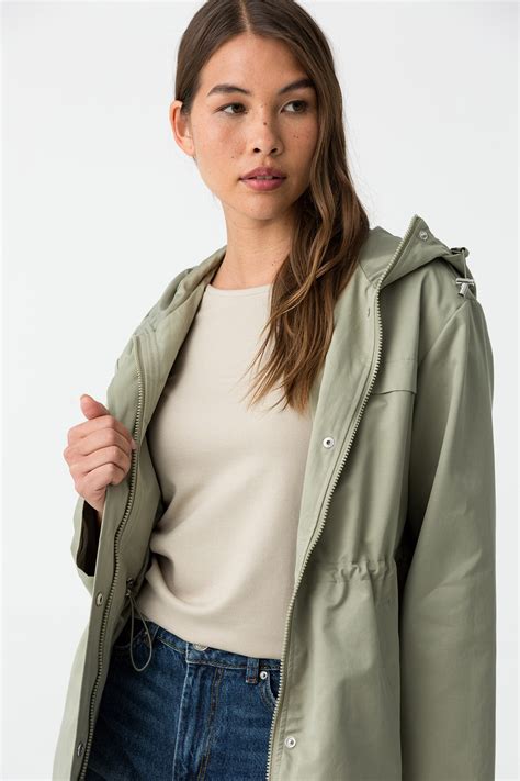 Hooded Trench Coat - 10059304_811 | Tiffosi