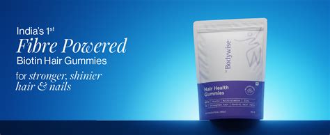 Be Bodywise Biotin Hair Gummies for Stronger, Shinier Hair & Nails | 90 ...