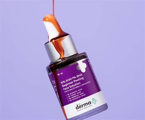 The Derma co 15% AHA+1% BHA Beginner Face Peeling Solution - 30ml ...