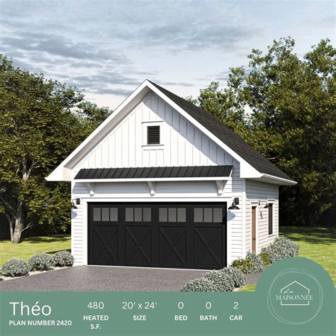 20'x24' Garage Plans Garage Plan De Garage Blueprints Detached Garage ...