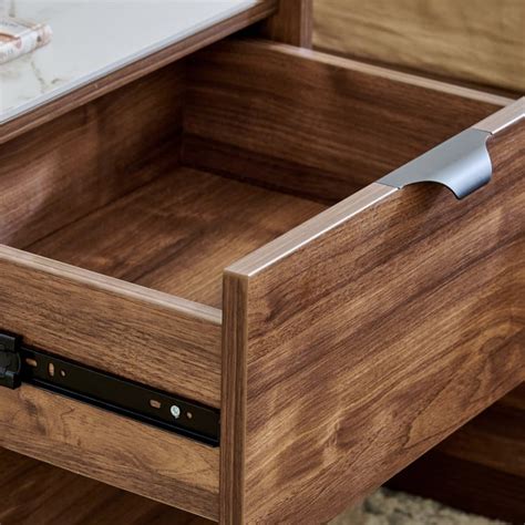 Buy Hadley Bedside Table with Drawers - Brown from Home Centre at just ...