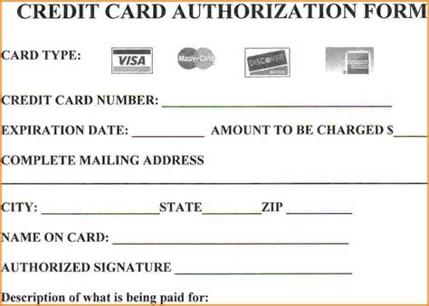 Image result for Paper Credit Card Processing Form