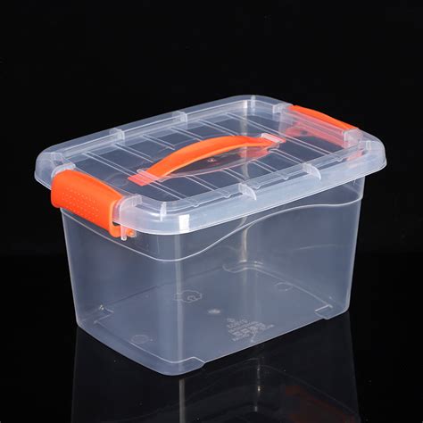 Clear Stackable Plastic Storage Bins with Lids