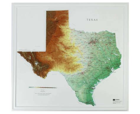 Texas Topographic Elevation Map Topographical Map Gem Texas Quad