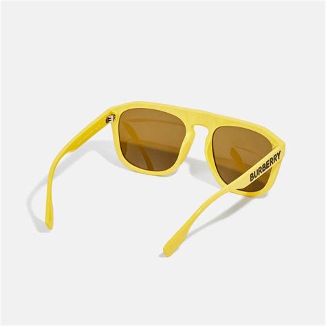 Burberry Wren Brown Browline Men's Sunglasses yellow – Zeuskicks