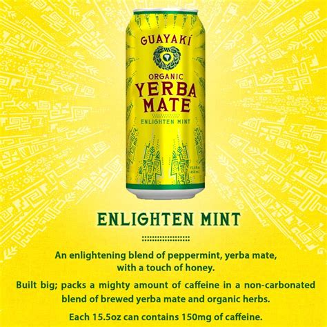 Guayaki Yerba Mate, Clean Energy Drink Alternative, Organic Enlighten ...