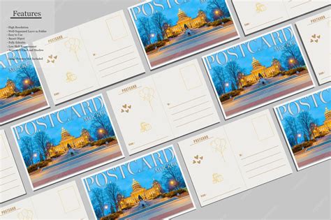 Premium PSD | A6 postcard mockup