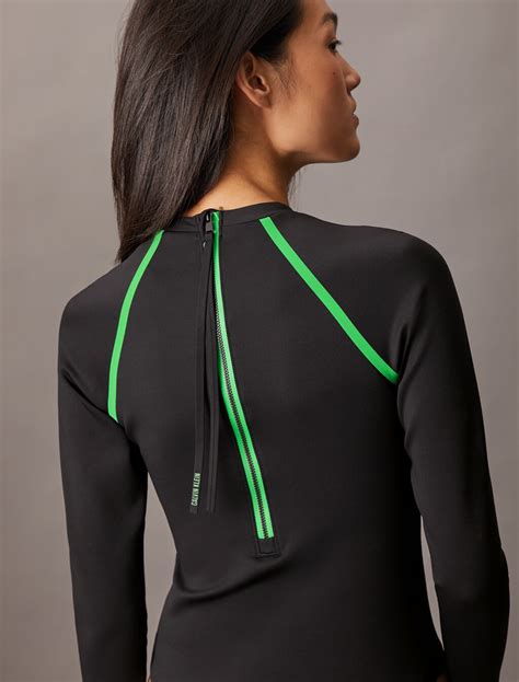 Rash Guard Swimsuit - Intense Power Move-Pvh Black - Calvin Klein® USA ...