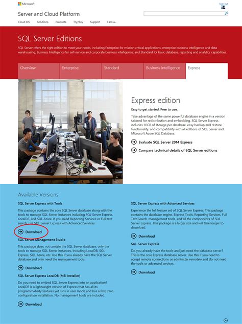 Image result for SQL Server 2014 Express