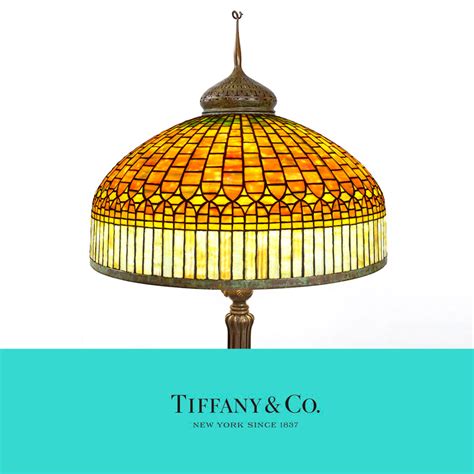 Tiffany favrile glass floor lamp