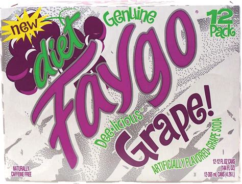 Amazon.com : Faygo - DIET Grape Soda - 12 Pack of 12-oz. Cans : Soda ...