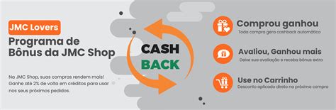 Programa de Cashback JMC Shop