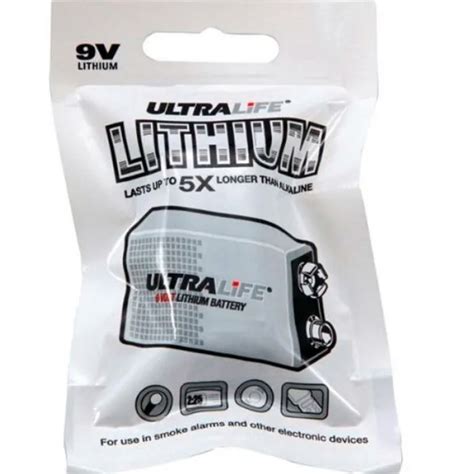 ULTRALIFE 9V Long-Life Non-Rechargeable Lithium Battery buy online at ...