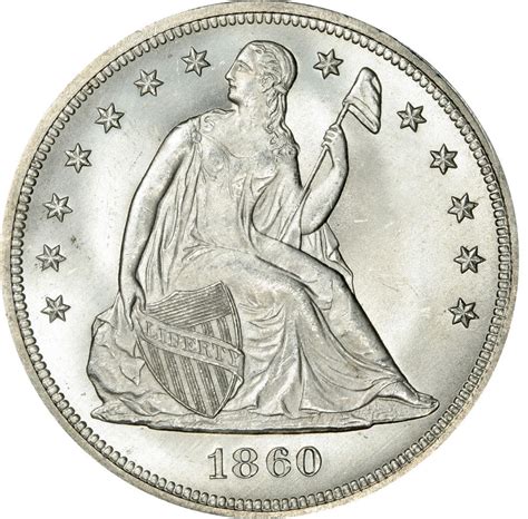 1860 Seated Liberty Silver Dollar Values - Live Pricing | CoinValues.com