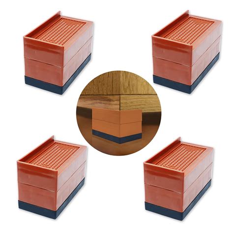 Adjustable Furniture Bed Risers Heavy Duty - Bed Frame Riser - Desk ...