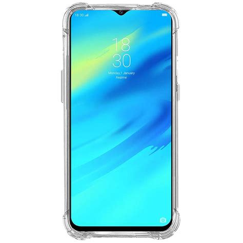 Casotec Hybrid Soft Silicon TPU Back Case Cover for Realme 2 Pro - Clear