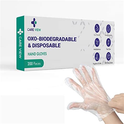 Careview Oxo Biodegradable & 100% Compostable Disposable Hand Gloves ...