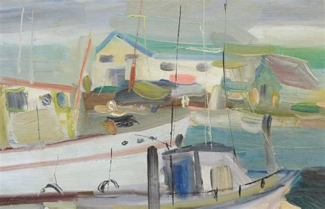Frank Scalise - "Moss Landing" Harbor Landscape at 1stDibs | frank ...