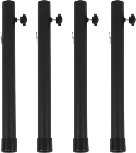 4 Pack Table Leg Extenders, 17.3in Adjustable Folding Table Leg Risers ...