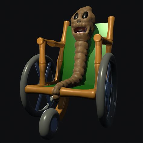 👴 Spongebob old chocolate woman in a wheelchair・ STL File for 3D ...