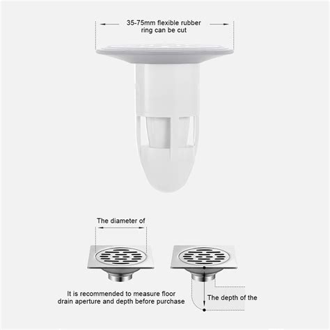 Slopehill Floor Drain Silicone Sleeve, One-Way Drain Valve India | Ubuy