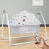 R for Rabbit Lullabies Baby Cradle Automatic Swing with 5 Point Safety ...
